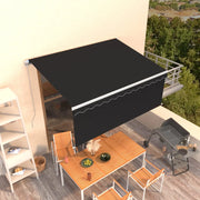 Tenda da Sole Retrattile Manuale con Parasole 3x2,5m Antracite cod mxl 43658