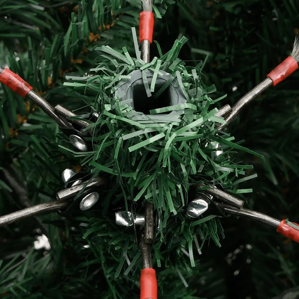 Albero Natale | Decorazioni natalizie Artificiale Incernierato con Neve Fioccata 210 cm
