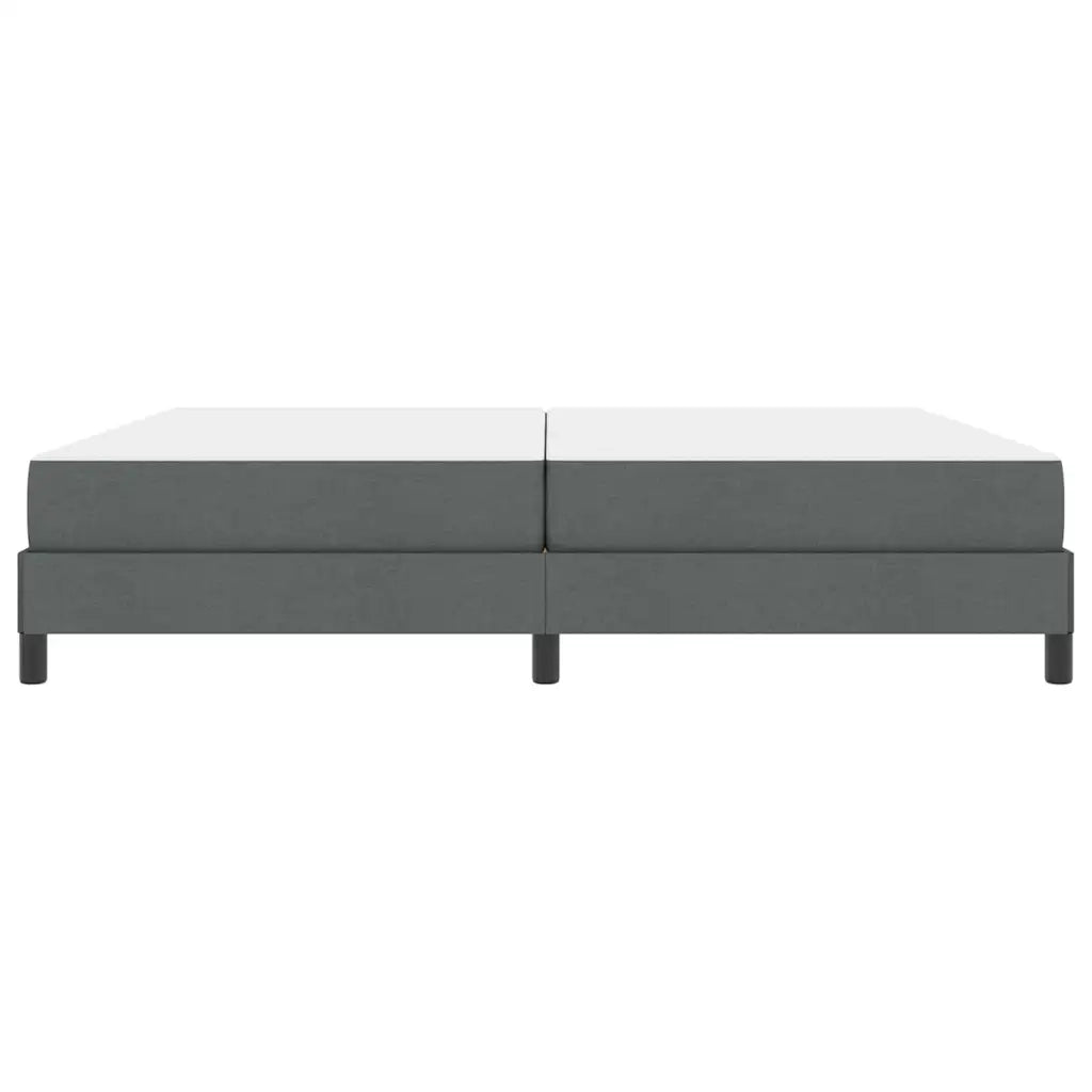 Letto a molle con materasso Grigio scuro 200 x 200 cm Tessuto 3398515