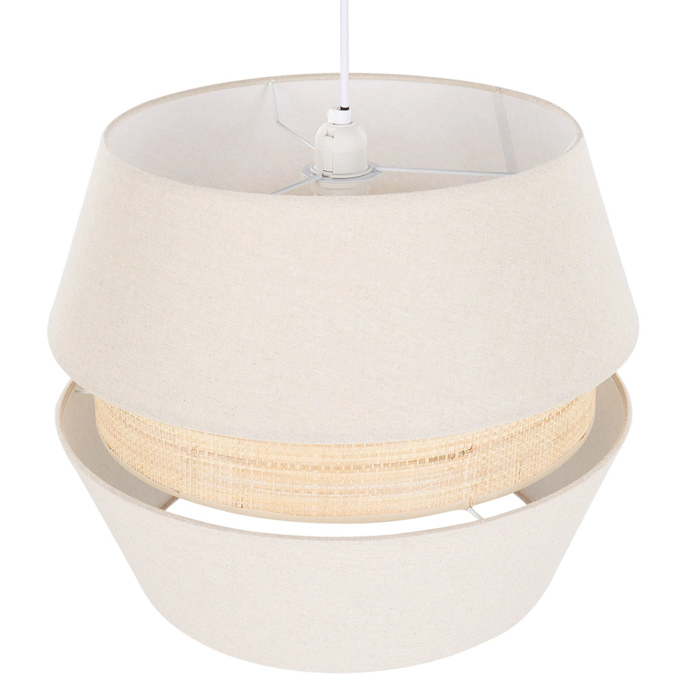 Lampada a sospensione Tessuto di carta blu 182 cm con frange e illuminazione a sospensione Retro Vintage