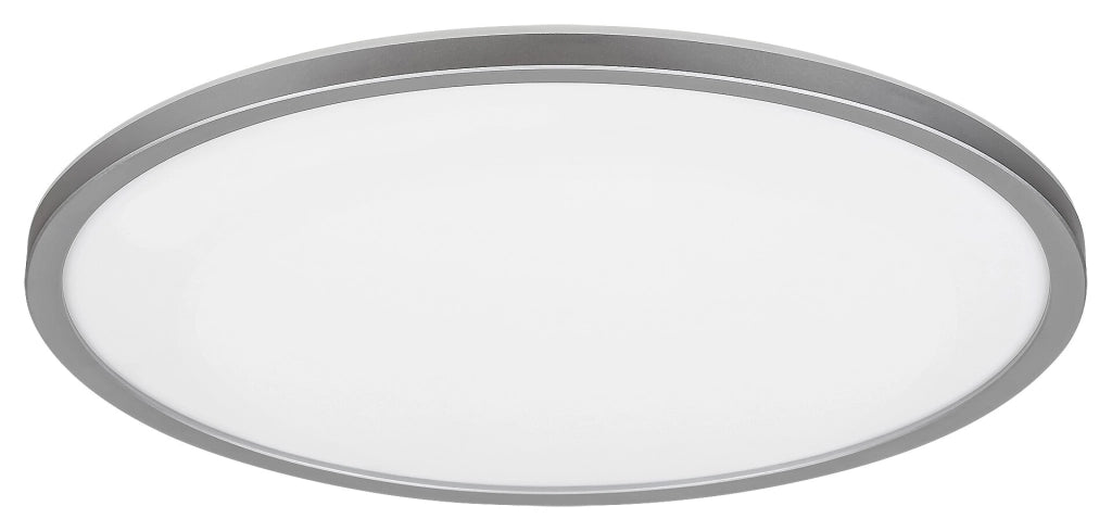Plafoniera LED RGB 22W 41,5cm argento con telecomando