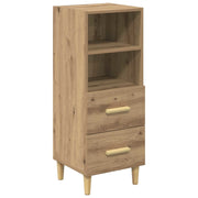 Credenza | Madia | Buffet da pranzo | Armadio da pranzo rovere artigianale 34 x 34,5 x 90 cm Legno multistrato