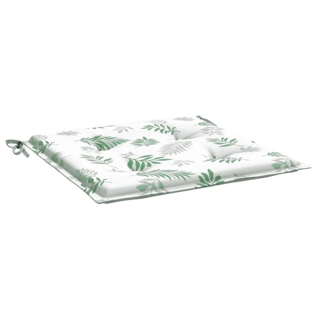 Cuscini per Sedia 6 pz | Cuscini per sedie Motivo a Foglie 40x40x4 cm Tessuto