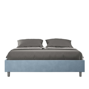 Letto Matrimoniale Large Sommier 170x200 cm con Rete Azelia Azzurro