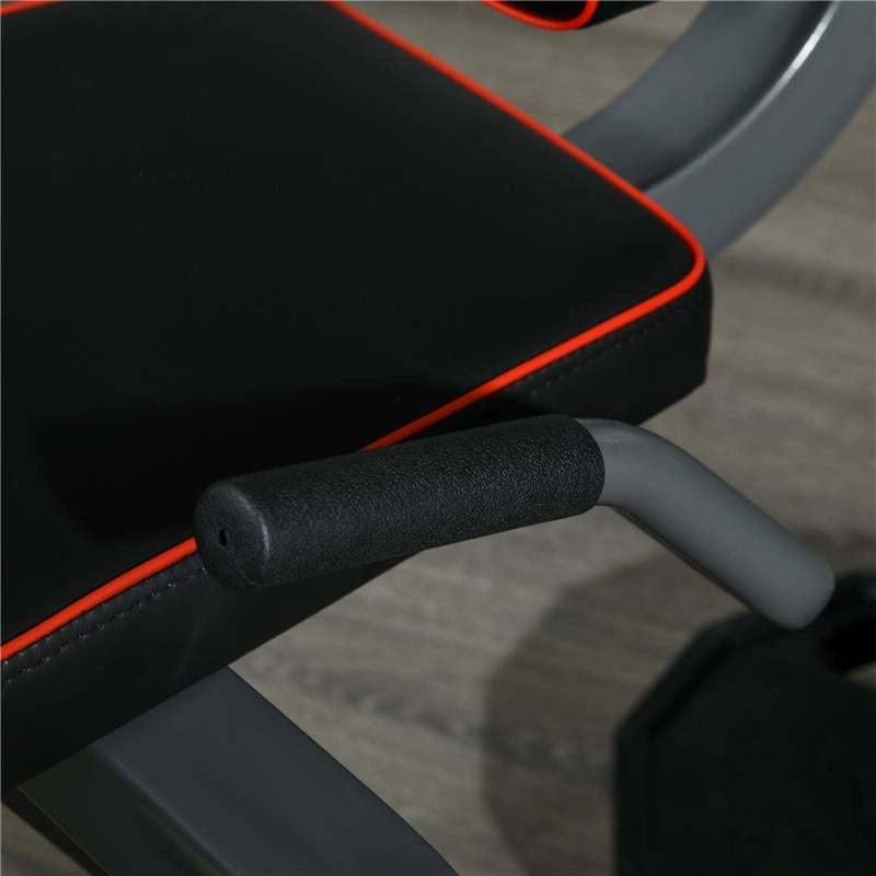 CALF MACHINE CON SCHIENALE E CUSCINETTI REGOLABILI IN ACCIAIO PLASTICA ED EVA 100X90X105 CM GRIGIO E NERO