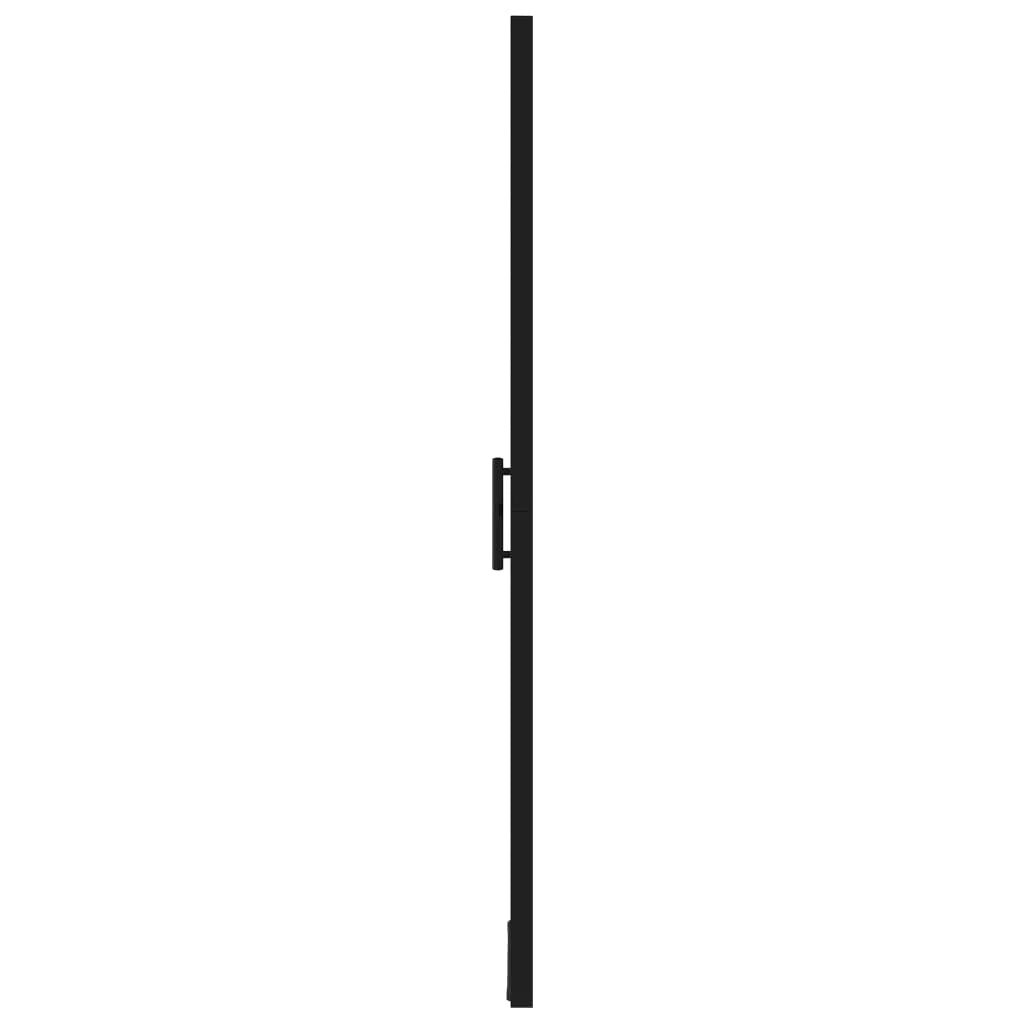 Porta doccia per bagno WC cabina doccia interno casa vetro temperato 100x178 cm nero 02_0002010