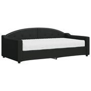 Divano letto | Sof¨¤ letto | Letto singolo con Materasso Nero 90x190 cm in Tessuto