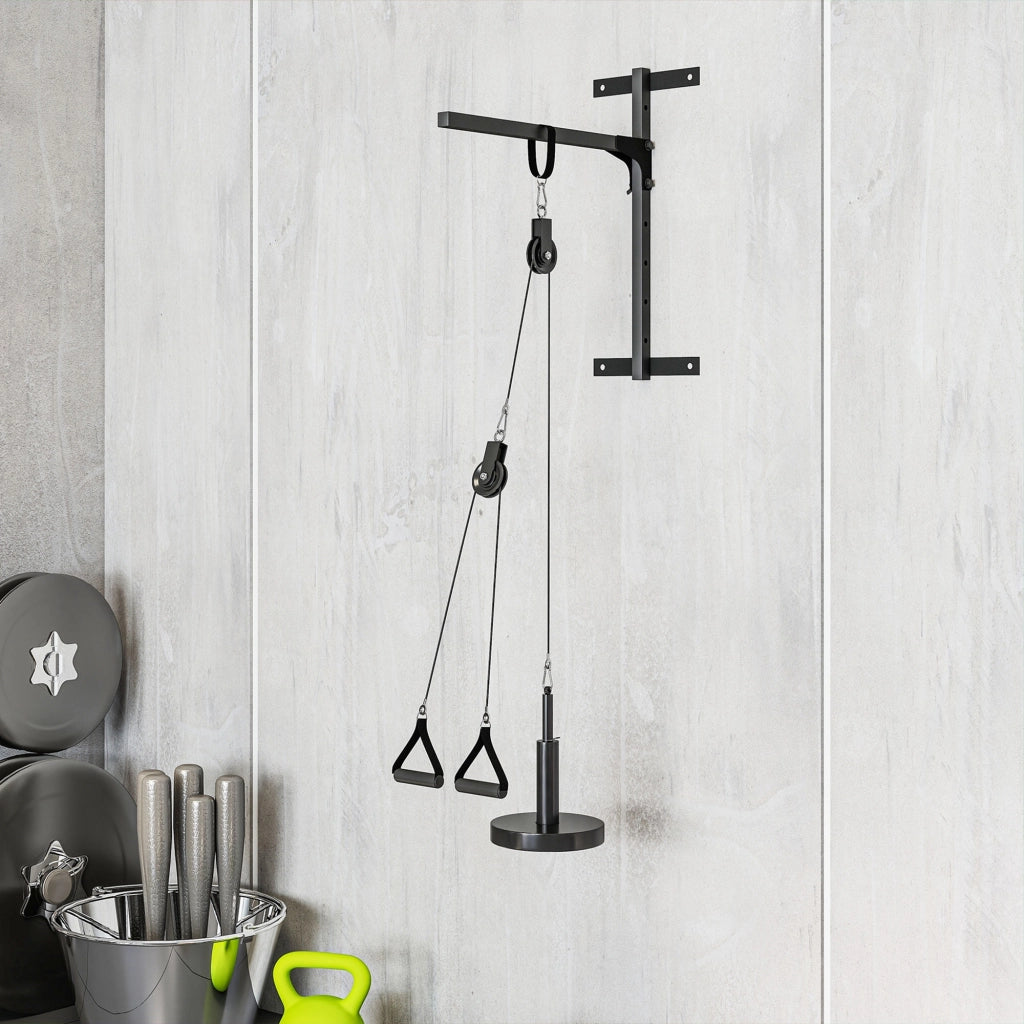 Pulley Machine Home Gym e Puleggia LAT Machine Attacco per Dischi Pesi Universali con Accessori