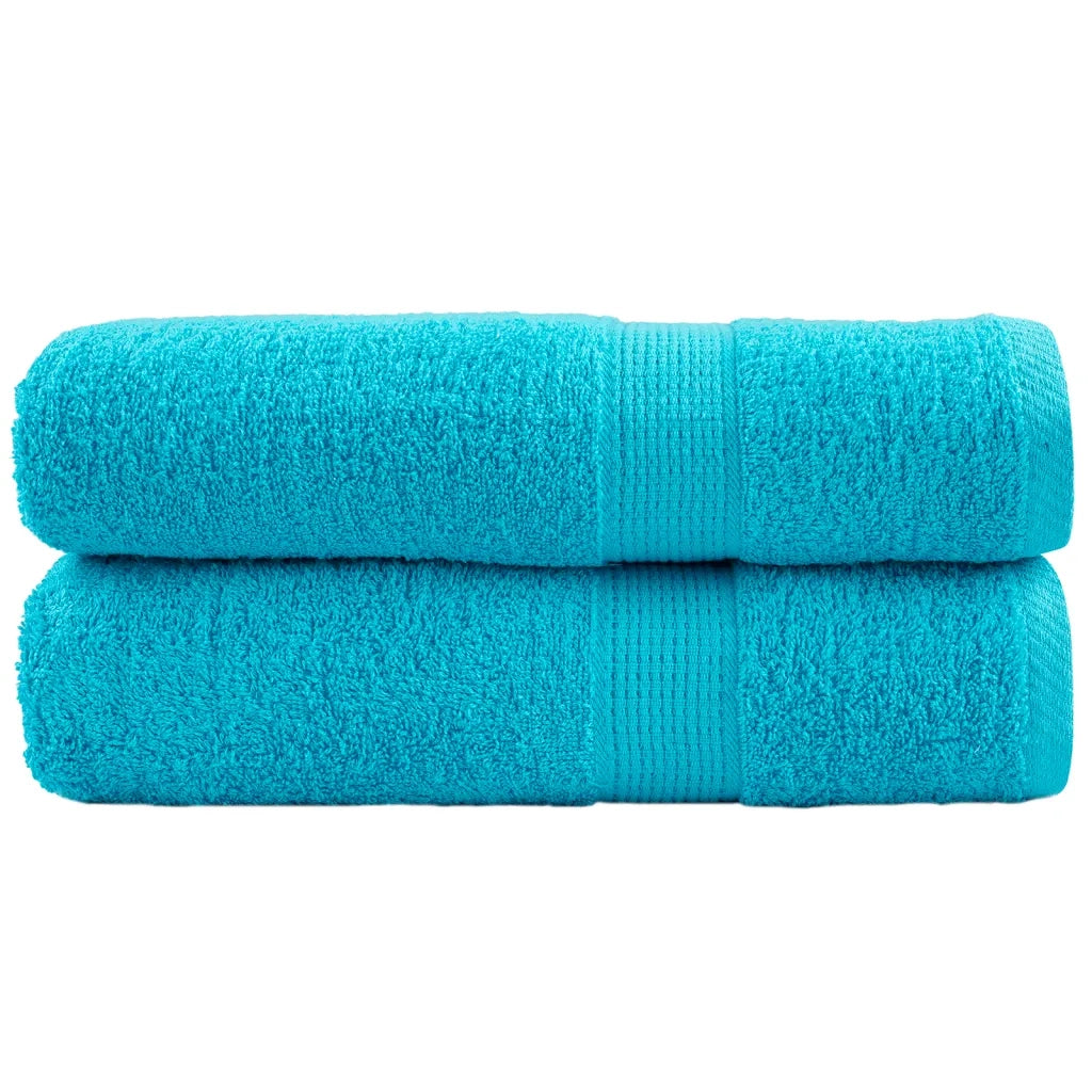 Asciugamani Bagno SOLUND 2 pz Turchesi 50x100 cm 600 g/mÂ²
