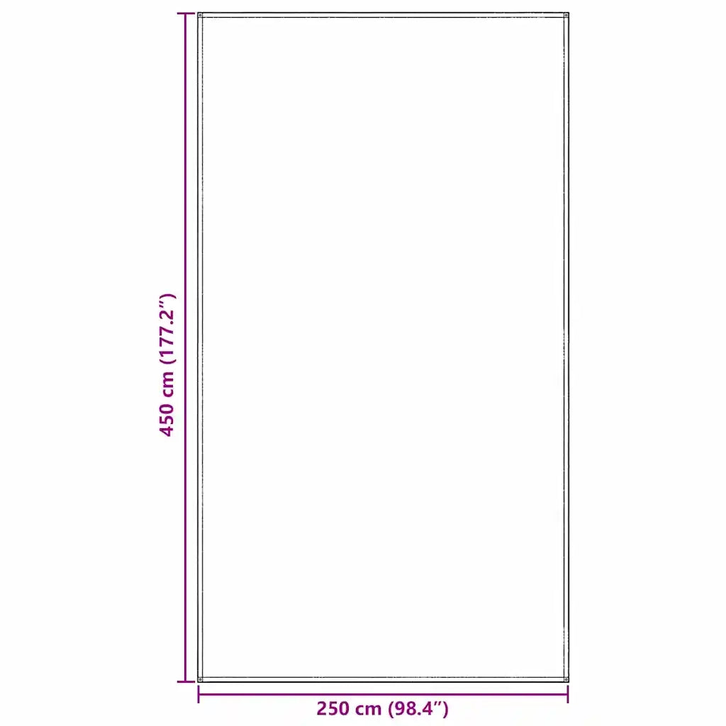 Tappeto da Tenda Blu e Grigio 450 x 250 cm Polietilene 42000173