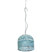 Lampada da soffitto in metallo blu antico, D45x45 h cm