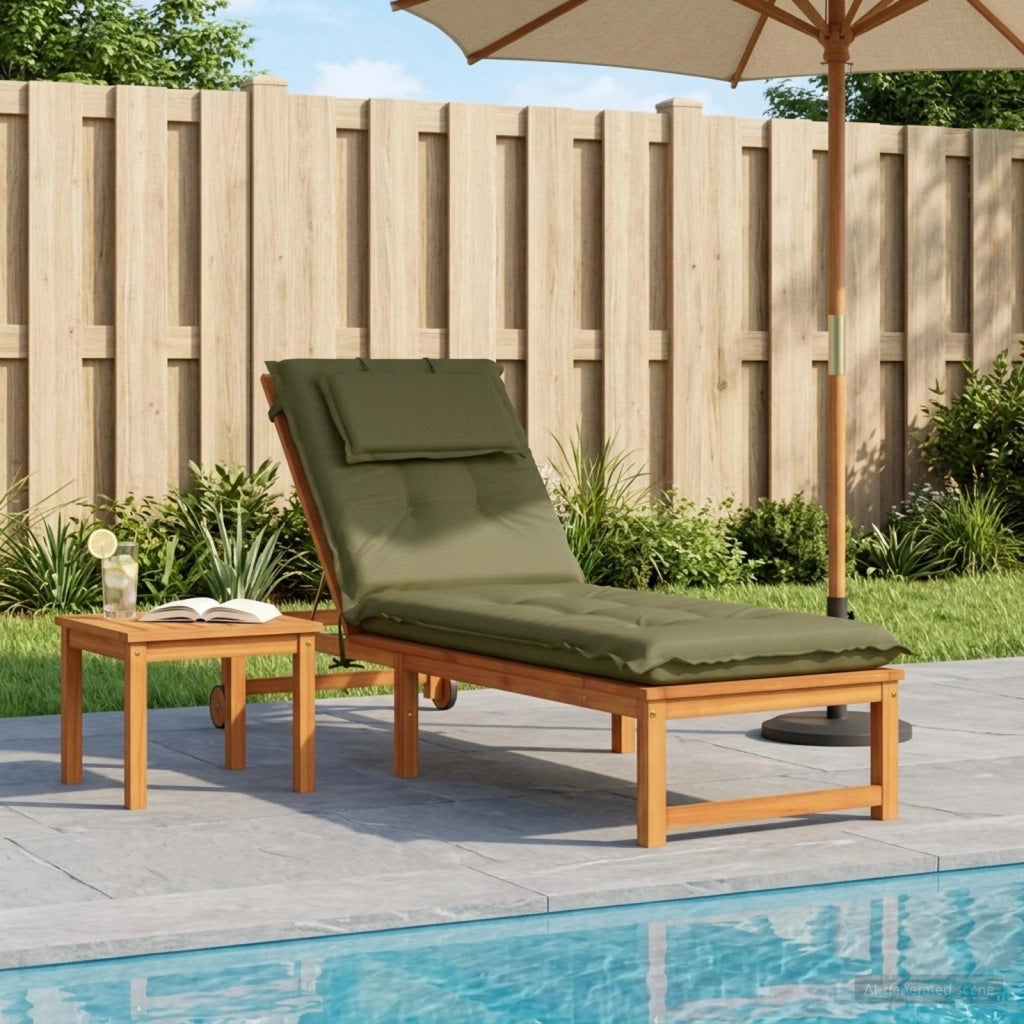 Cuscino per Lettino GEMERT 100% Poliestere Verde Oliva 947514