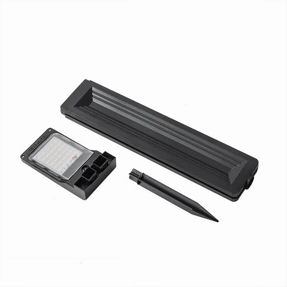 Trade Shop - Lampione Con Picchetto Pannello Solare Sensore Crepuscolare Impermeabile Yh0802 -