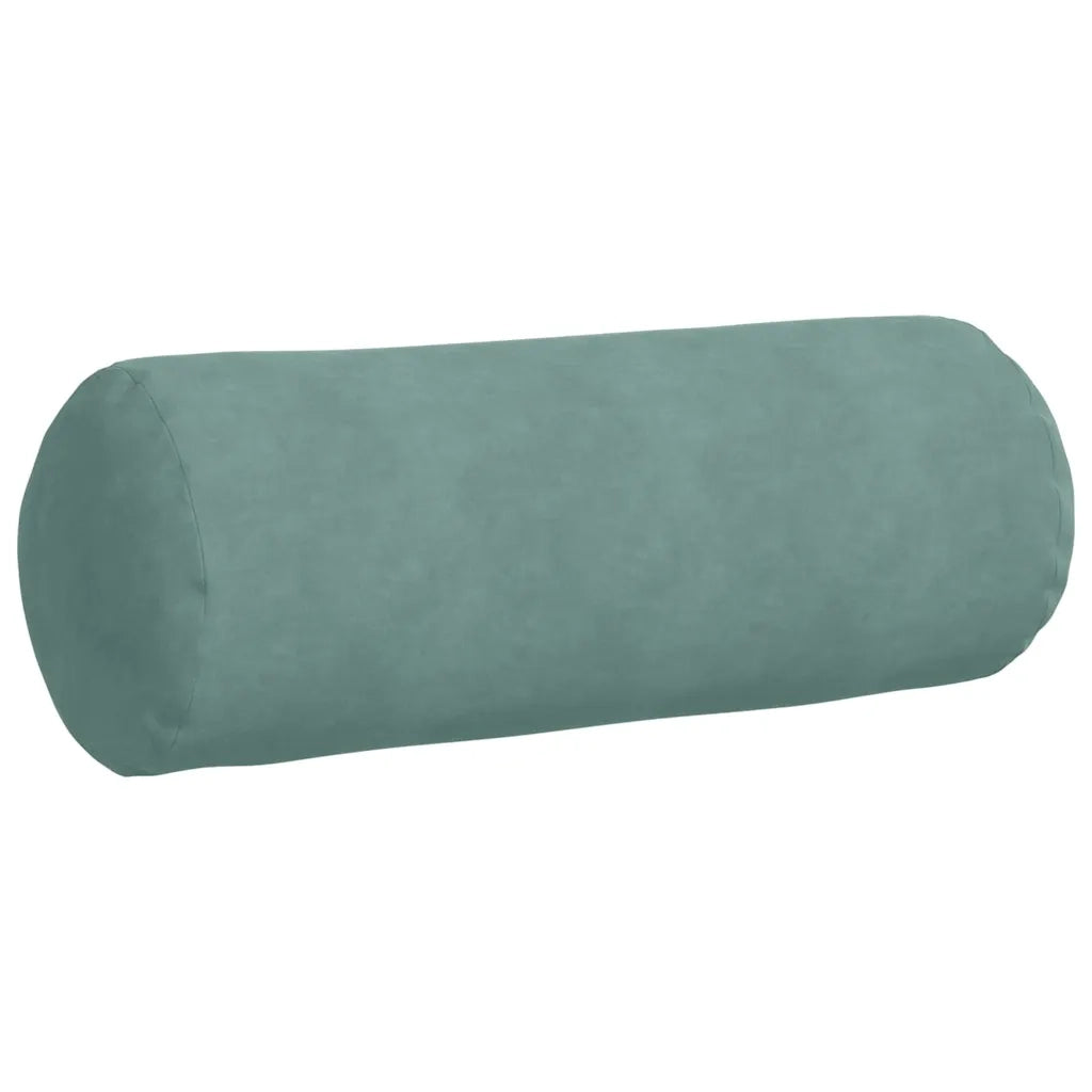 Cuscini a rullo 2 pcs Verde Mare Ø 25 x 70 cm Tessuto in Cords