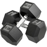 Set 2 Manubri da 17,5 Kg, con Impugnatura Antiscivolo, Nero