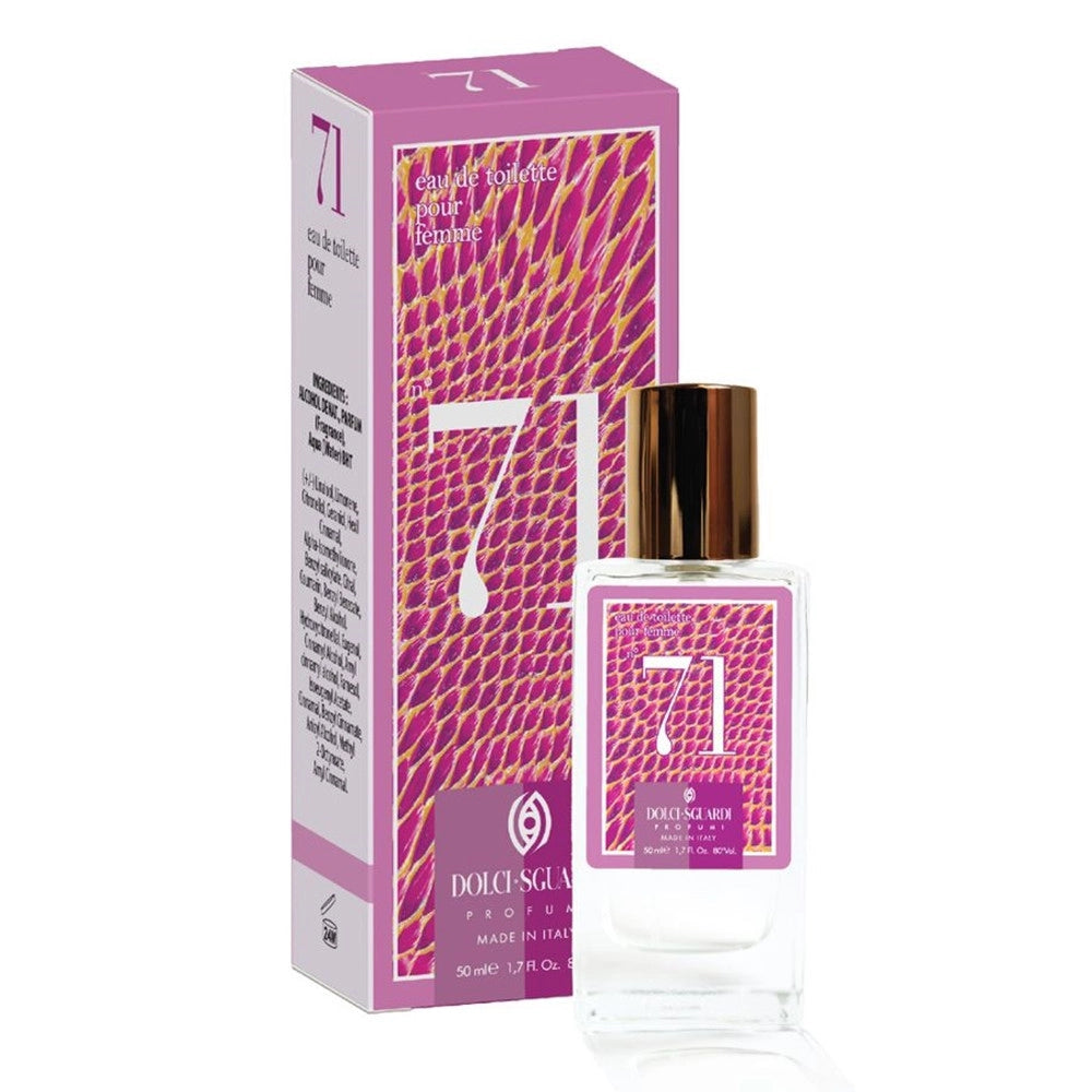 Trade Shop - Profumo Corpo Eau De Toilette Da Donna N°71 Da 50ml Fragranza Seducente Moderna 006011 -