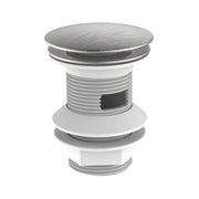 Piletta click clack da 1''1/4 acciaio spazzolato con troppo pieno