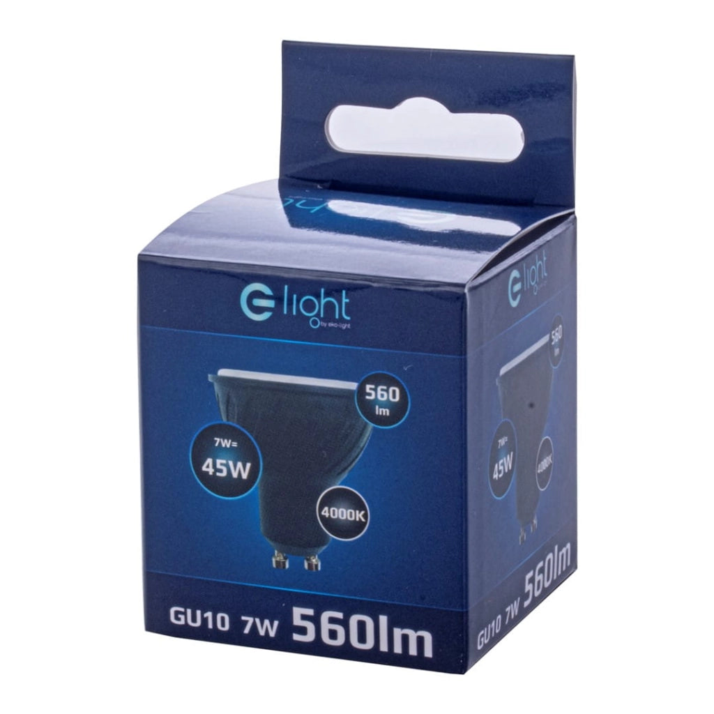 Lampadina LED GU10 6W 4000K nera Eko-Light EKZA268