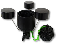 Set filtro per laghetto da 60.000l Chiarificatore 36W Pompa ECO 40W Tubo 25m Skimmer