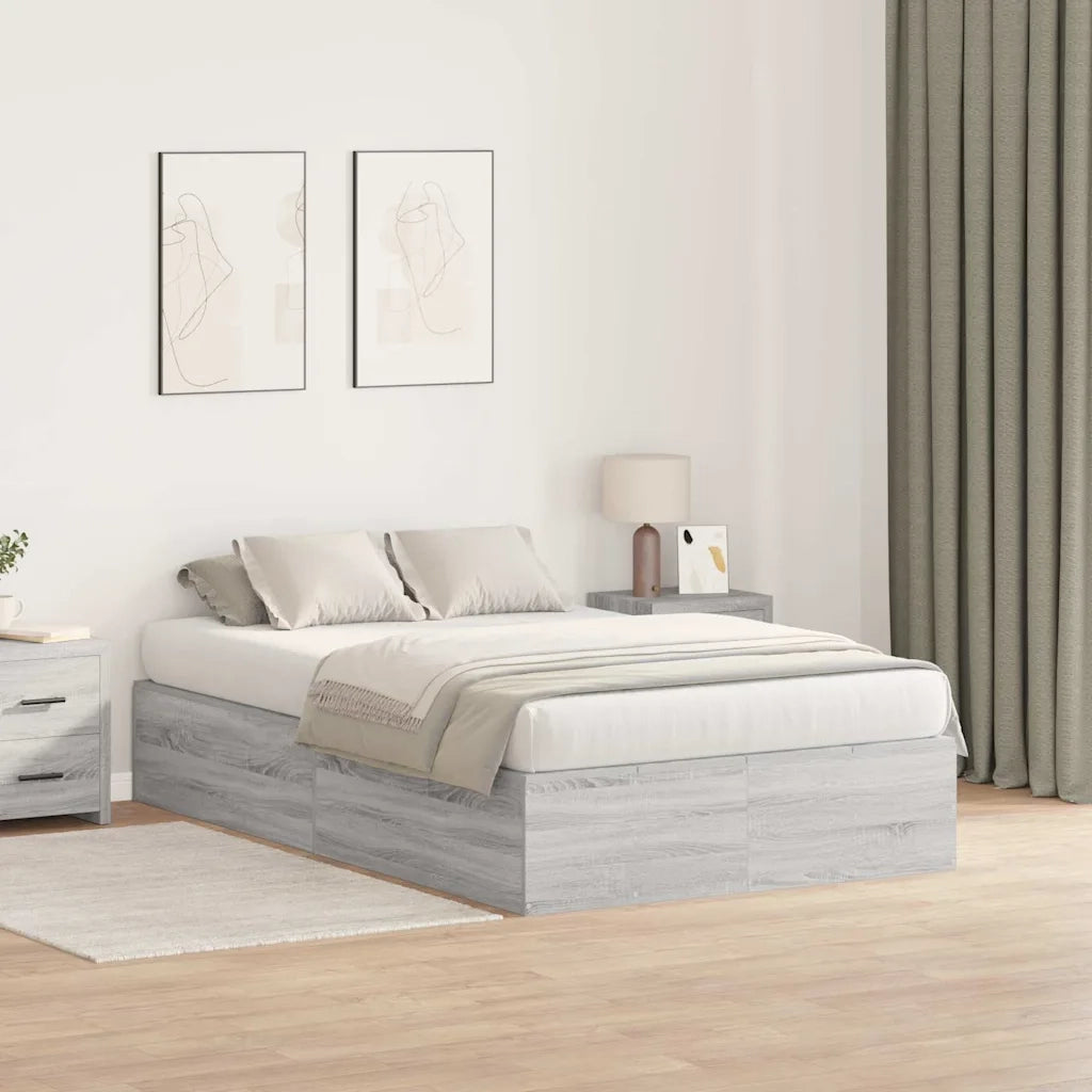 Struttura letto con contenitore Grigio Sonoma 120 x 200 cm 3335370