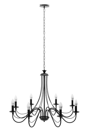 Lampada Da Soffitto Pensile Rustica APP648-8CP Nera