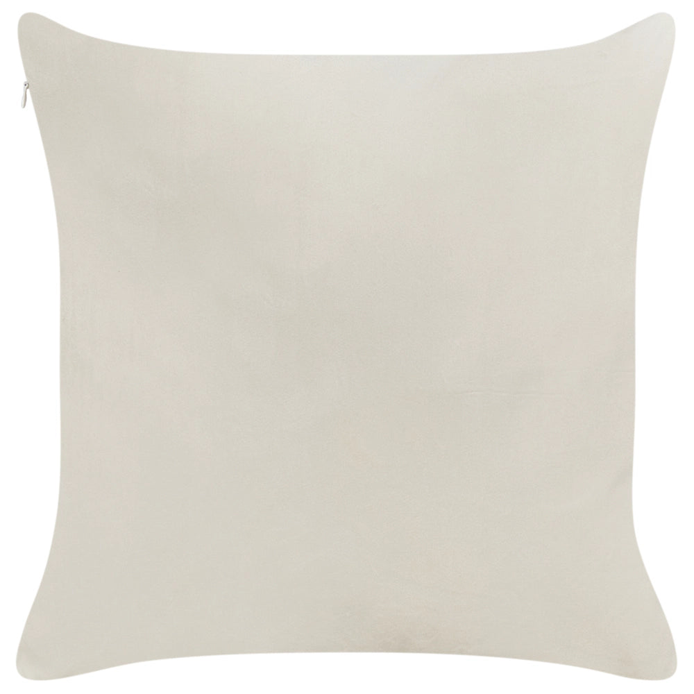 Set di 2 cuscini sparsi in tessuto di velluto bianco Motivo natalizio 45 x 45 cm Accessorio per la decorazione