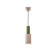 Sospensione Vintage Metra Ceramica Verde Salvia E Grigio Sabbia 1 Luce E27
