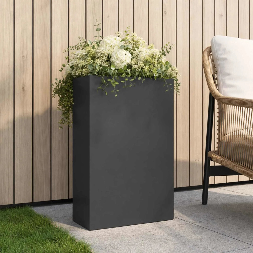 Vaso da giardino Antracite 40 x 20 x 75 cm 8005432
