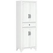 Armadio cucina 4 ante 2 ripiani tiroio centrale ¨C zephmum ¨C bianco 170 cm