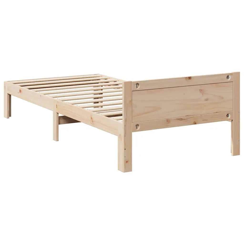 Giroletto senza Materasso-Struttura Letto 80x200 cm in Legno Massello Pino 739457