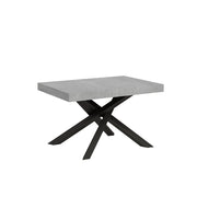 Tavolo allungabile 90x120/224 cm Volta Cemento telaio Antracite