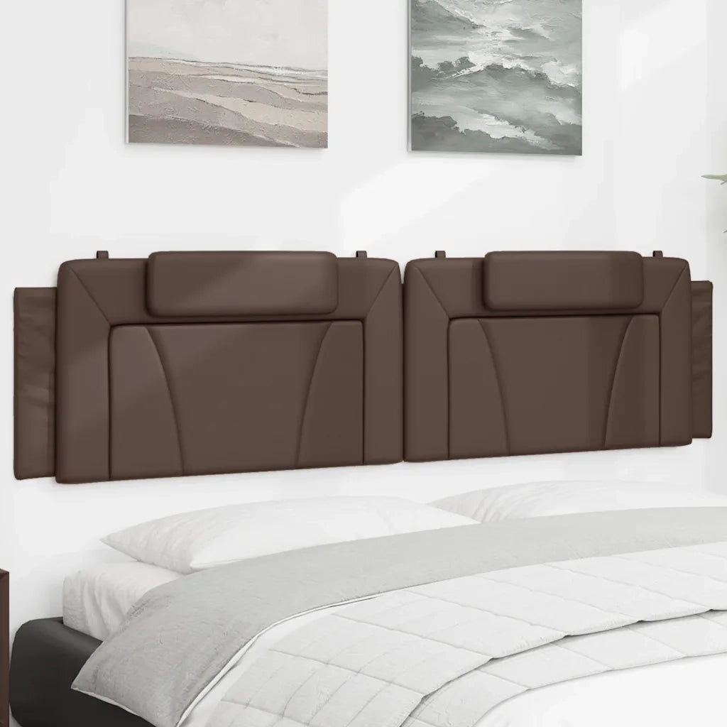 Cuscino Testiera Viana Marrone 200 cm in Similpelle CFW3448115