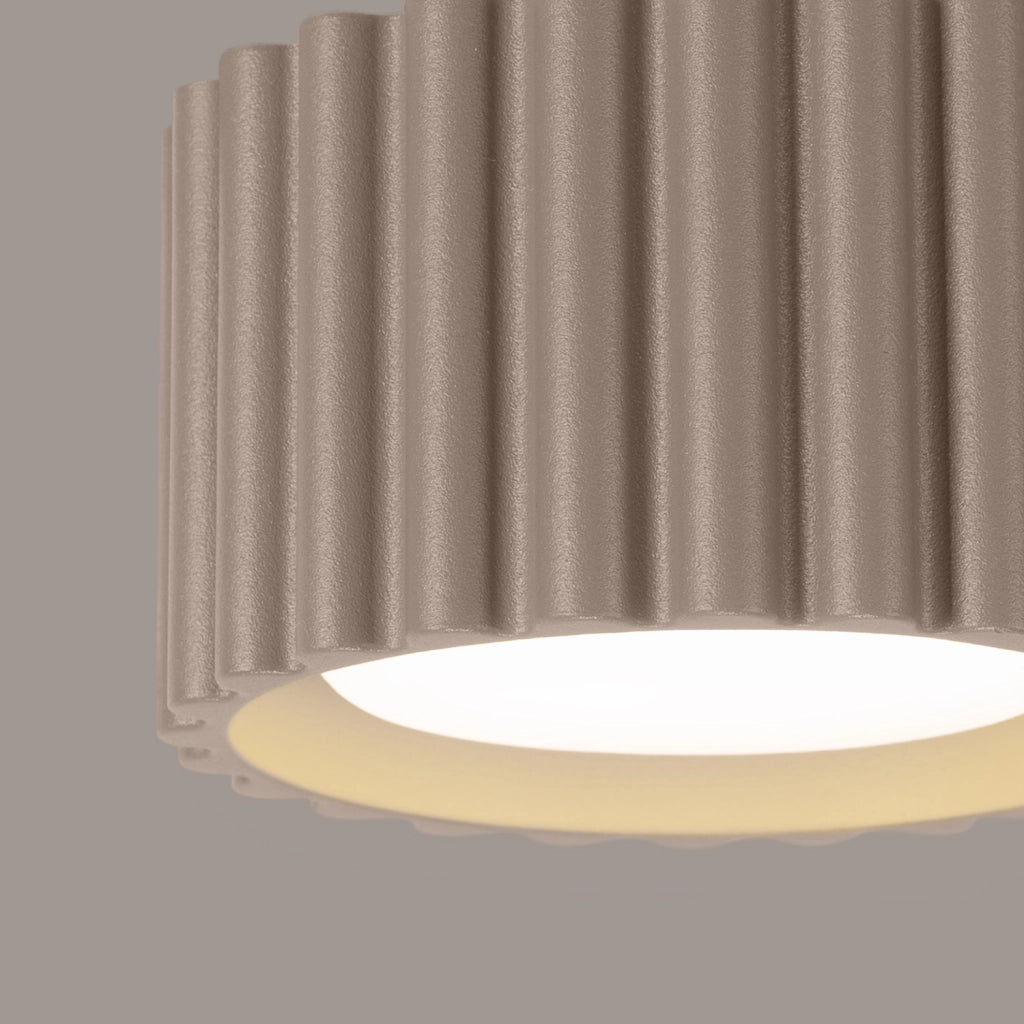 Spot soffitto moderno tondo taupe 6cm GX53 Pure Lume