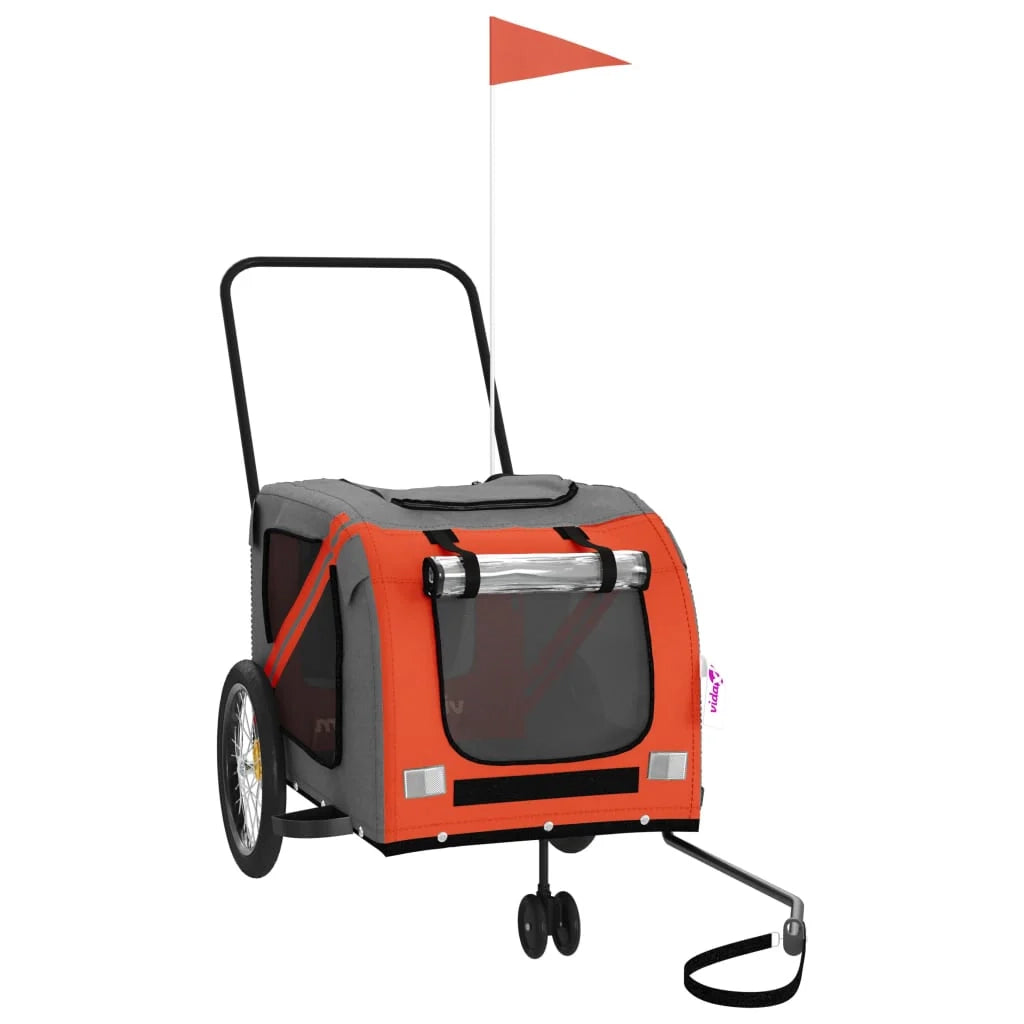 Rimorchio/carrello per animali domestici arancione 02_0044329