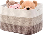 Organizzatore per Bambini, Accessori e Pulizia - 54×43×30 cm, Cestino con Maniglia per Giocattoli, Cuscini, Asciugamani e Coperte.