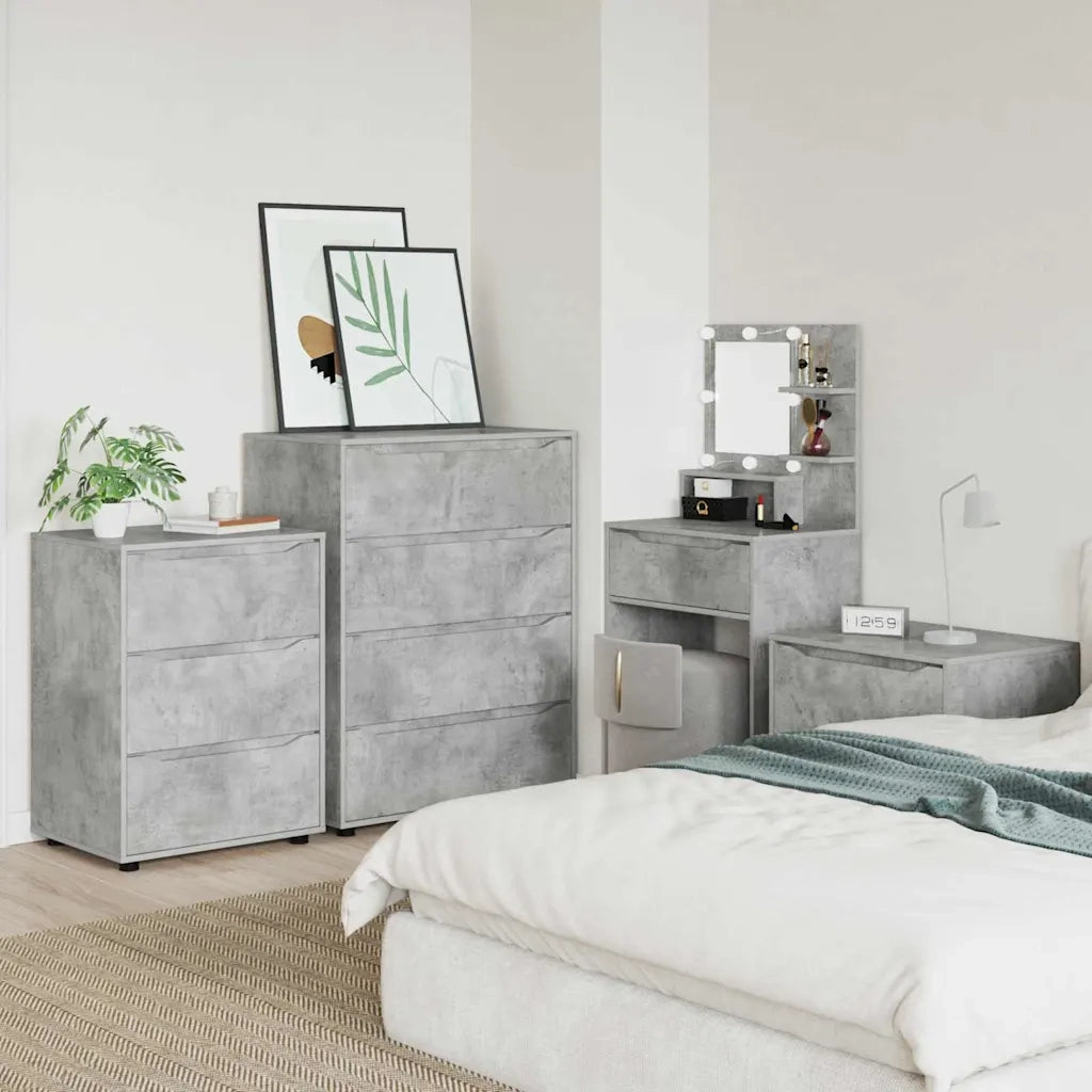 Armadio Grigio cemento 60 x 48 x 81 cm Legno multistrato