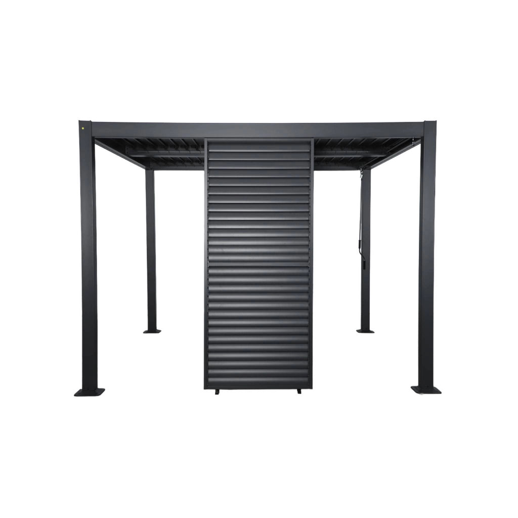 Persiana con lamelle orientabili 1m in alluminio per pergola