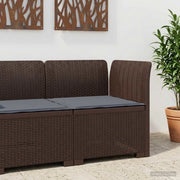 Divano da esterno-Divano da Giardino a 1 Posto con Cuscino Aspetto Rattan PP 919758
