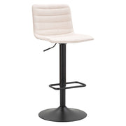 Essaou, Sgabello Regolabile, 43x50x86h cm Bianco Crema