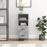 Credenza Grigio Cemento 34,5x34x90 cm in Legno Multistratocod mxl 104524