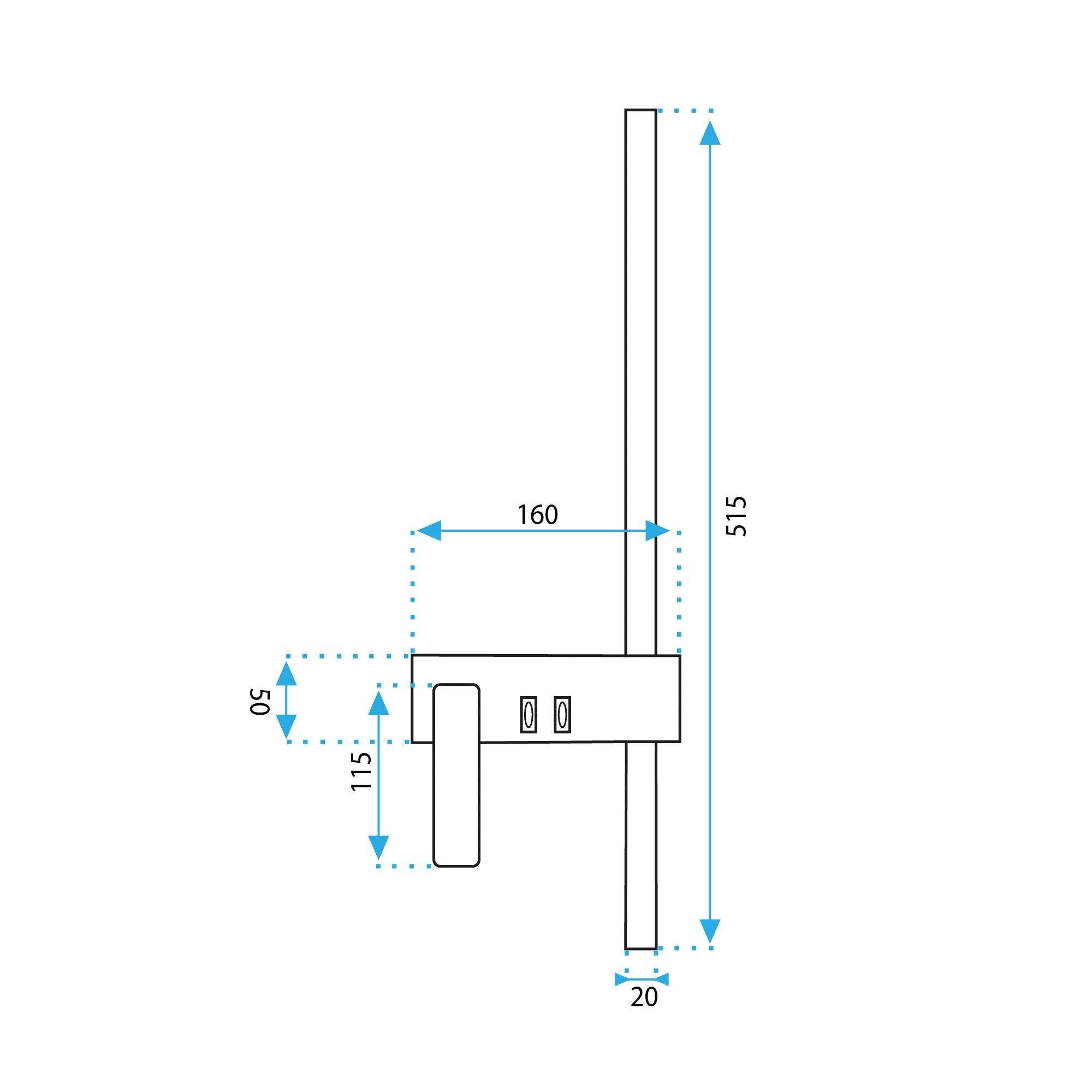 Lampada Da Parete APP1439-2-W Black Gold Left