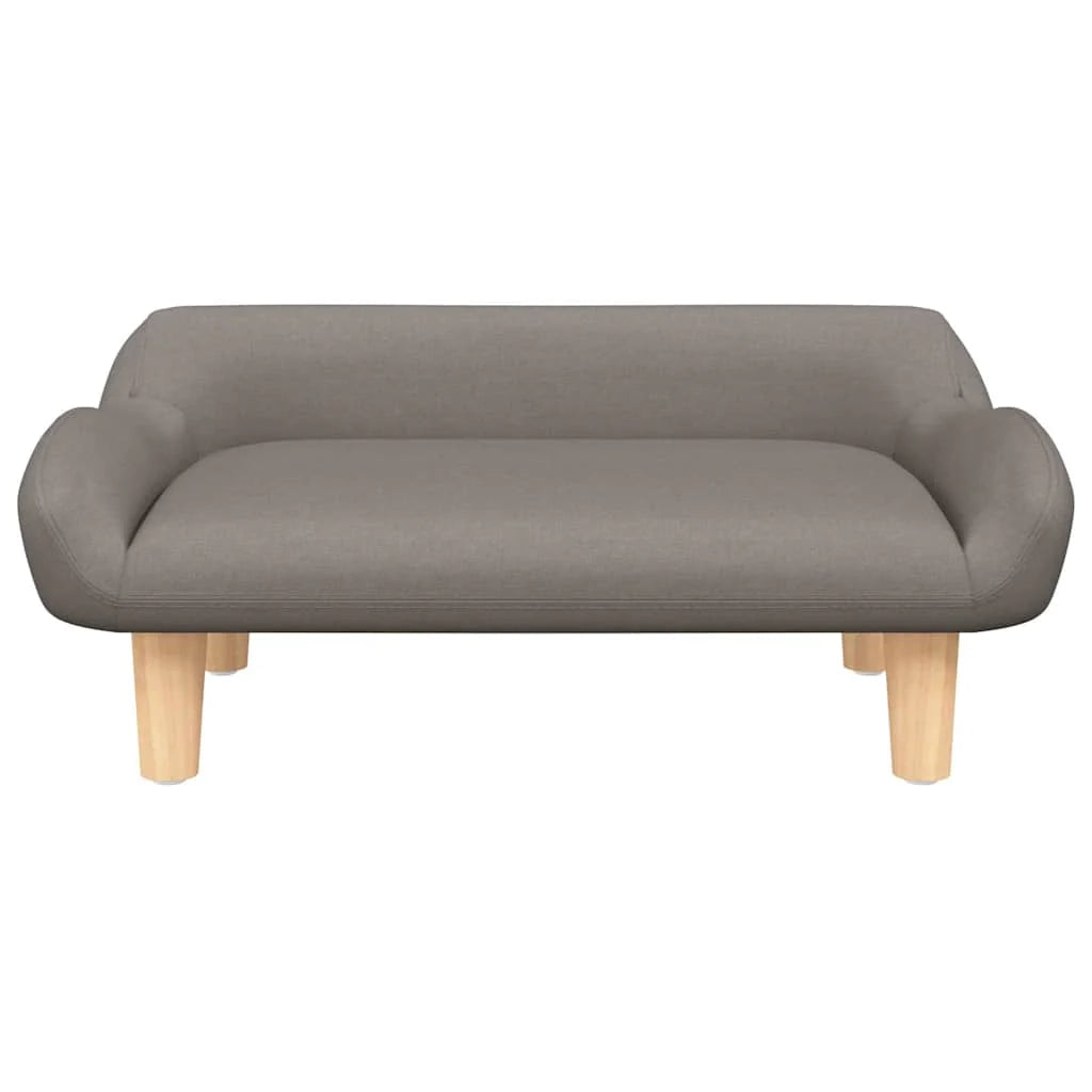 Cuccia per cani comoda cesta da divano tortora 70 x 40 x 24 cm tessuto tortora 02_0043201
