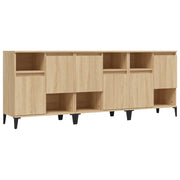 Credenze 3pz | Madia | Buffet da pranzo | Armadio da pranzo Rovere Sonoma 60x35x70 cm in Legno Multistrato