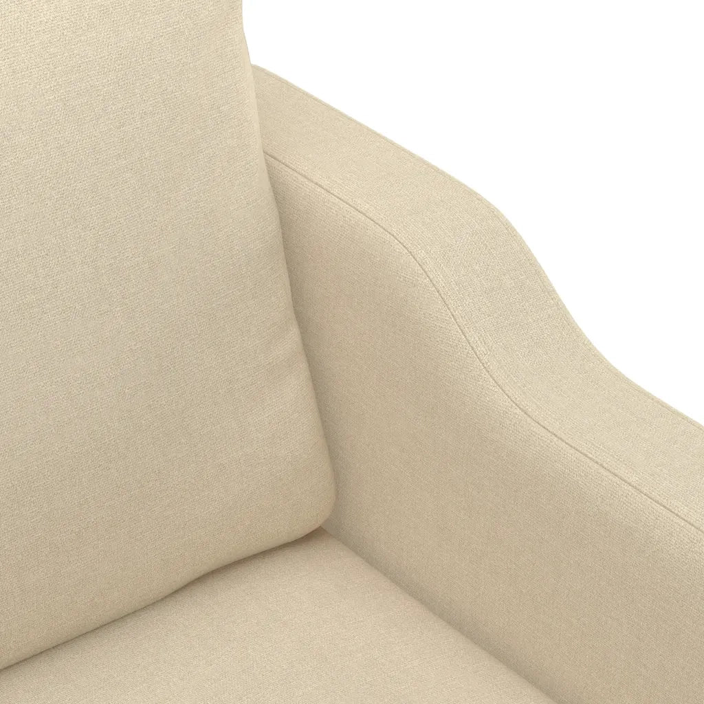 Divano a 3 Posti Crema 180 cm in Tessuto 359369
