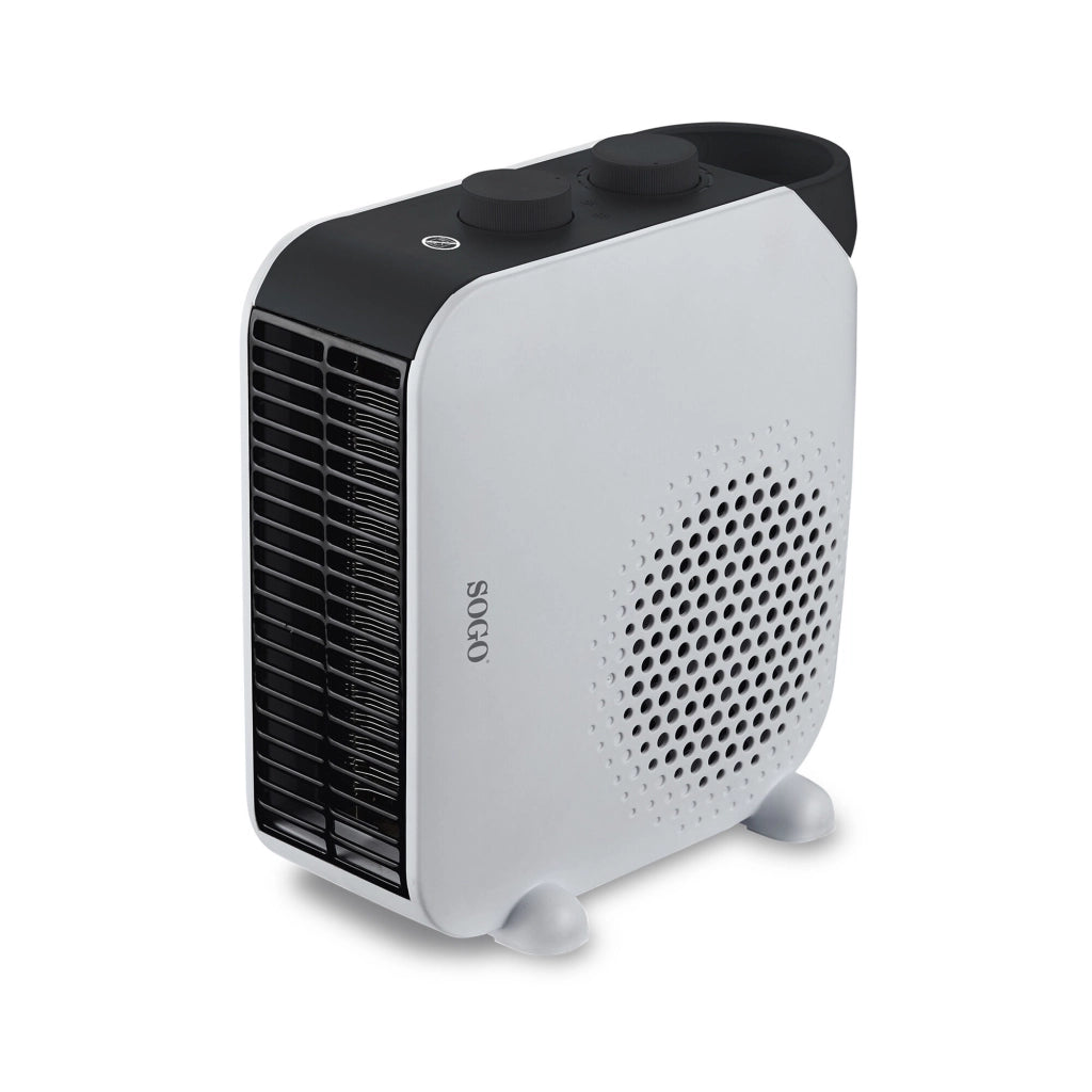 SOGO Termoventilatore Turbo 2000W - Riscaldamento Orizzontale e Verticale con Termostato Regolabile