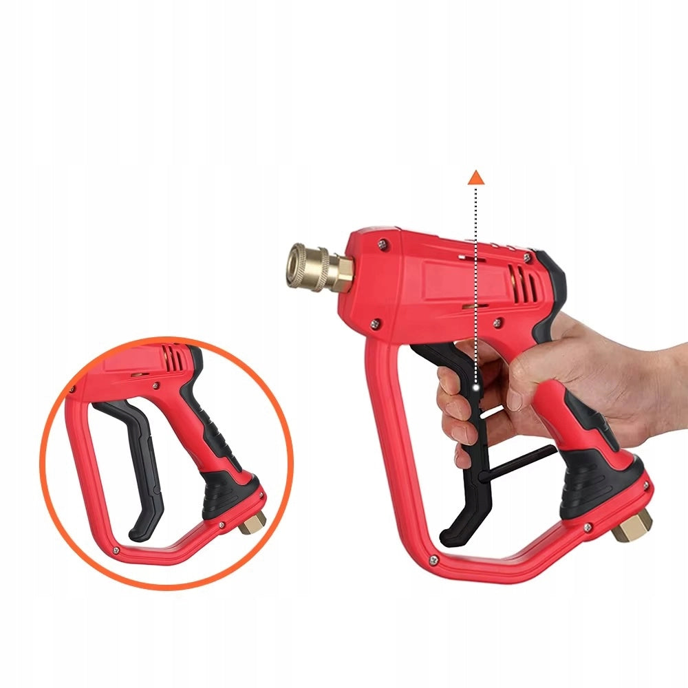 Pistola a Spruzzo Rossa 4000 PSI – Alta Pressione, Ergonomica | Attacco Rapido 1/4”, Filettatura M22-14