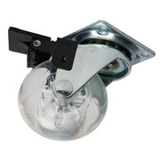 RUOTA MOBILE D 50 MM PIASTRA C/FRENO TRASPAREN*- SERVICEIT SRL- 12,0 pz