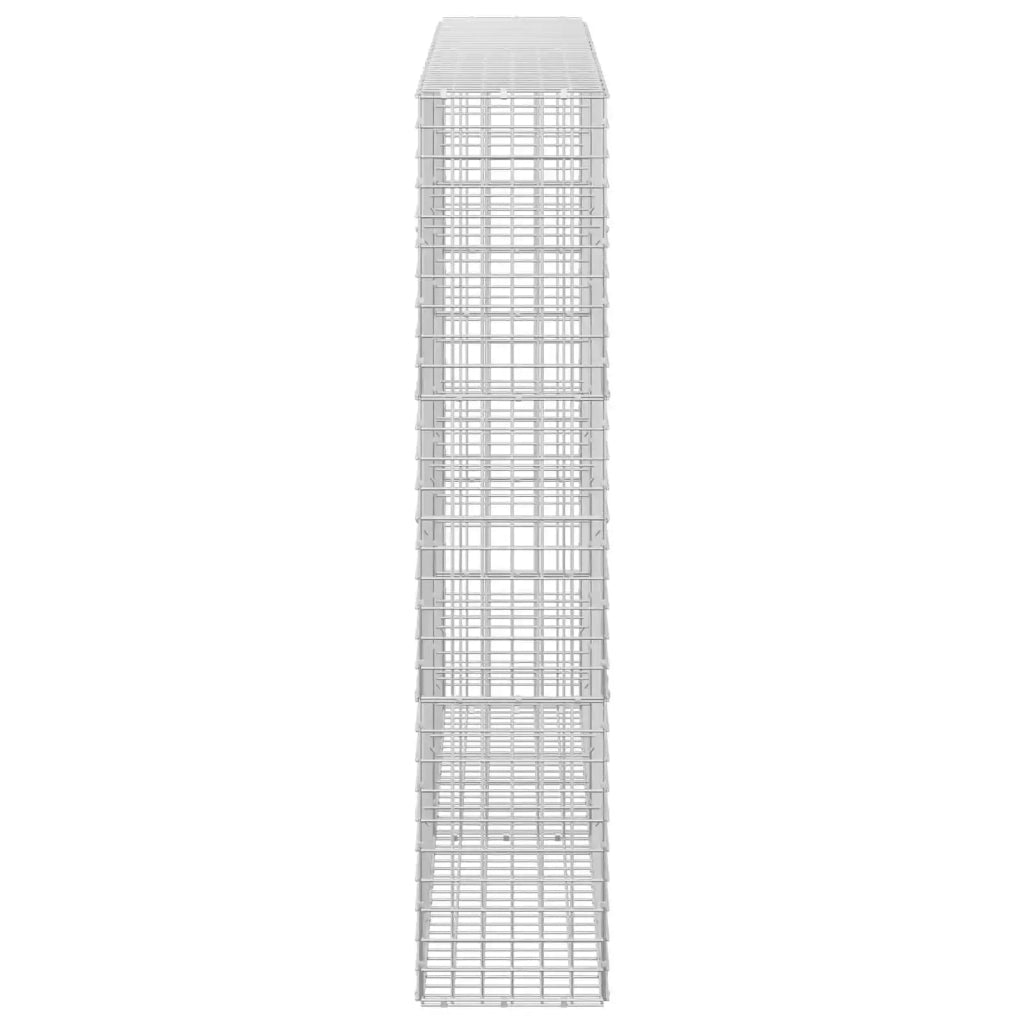 Gabione con filo da 5 mm e rete da 5x5 cm 200x30x150 cm 3464182
