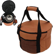Borsa di Stoccaggio per Cibi da Picnic in PVC 13,7L Impermeabile con Tasca per Piatti, Piatti, Pialla e Utensili