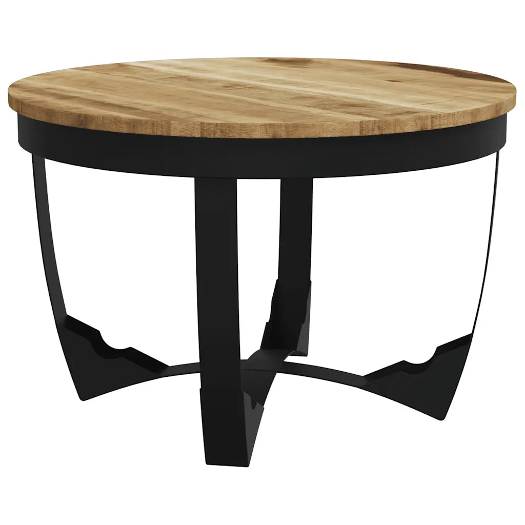 Tavolino di Servizio in Legno Massello Grezzo di Mango 60x40 cm cod mxl 16599
